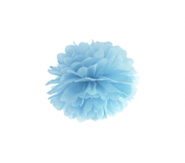 Pom pom pall, helesinine (25 cm)