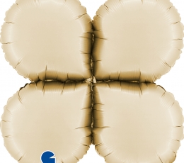 Alus fooliumist õhupallid, kreemjas (48 cm)