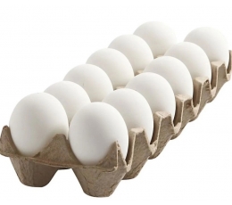 Creativ dekoratiivsed munad, valged, 12 tk.