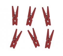 Dekoratiivlõksud, punased (10 tk./3,5 cm)