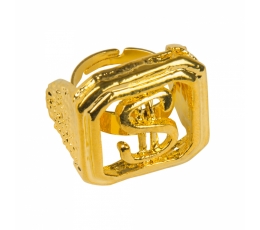  Dekoratiivne kullast sõrmus "Dollar"