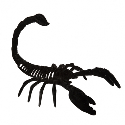 Dekoratiivne skorpion, sametmust (14,5x20,5 cm)