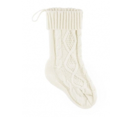 Dekoratiivne sokk, valge (15x34cm)