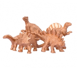  Dekoratiivsed kujukesed "Dinosaurused", kuldsed (5 tk./6 cm) 2
