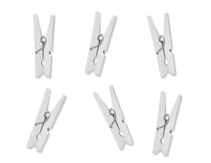 Dekoratiivsed pesulõksud, valged (20 tk.)