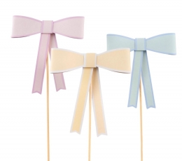 Dekoratiivsed tikud „Pastelsed paelakesed“ (3 tk./22 cm)