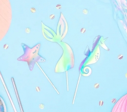 Dekoratiivsed torditopperid „Merineitsi maailm“ (3 tk.) 2