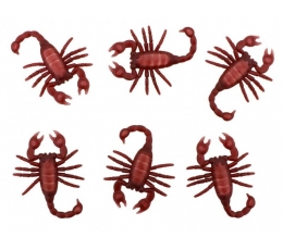 Dekoratsioonid "Skorpionid (6 tk./5x8 cm)