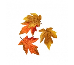 Dekoratyviniai klevo lapai (12 vnt./14 cm)