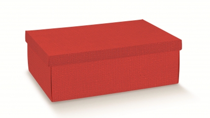 Dėžutė su dangčiu, raudona (34X25X12 cm)