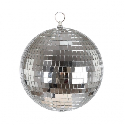 Disco-kera, hõbedane (15 cm)