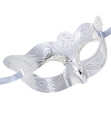 Doomino mask, hõbedase mustriga