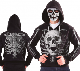 Kapuutsi ja maskiga pusa „Kolju“