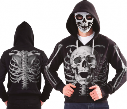 Kapuutsi ja maskiga pusa „Kolju“