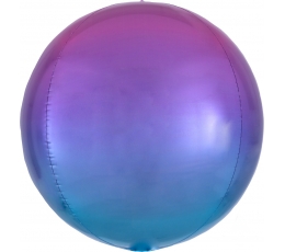  Fooliumõhupall-orbz, roosakas-sinine ombre (38 cm)