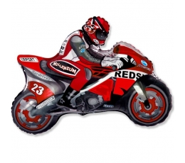 Folinis balionas "Raudonas motociklininkas" (60 cm)