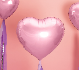 Fooliumist õhupall "Roosa süda" (45 cm) 1