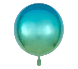Foolium õhupall-orbz, sini-roheline ombre (38 cm)