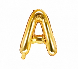  Fooliumi õhupall-täht "A", kuldne (35 cm)