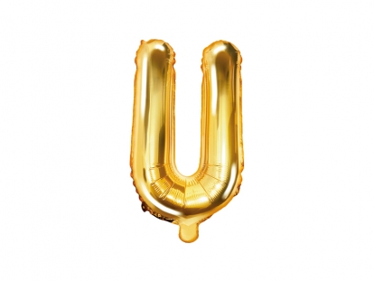  Fooliumi õhupall-täht "U", kuldne (35 cm)