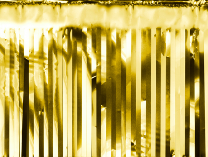 Fooliumist kardin, kuldne (18,5x400 cm)