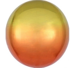 Fooliumist Marblez-õhupall kollakas-oranži värvi (38 cm)