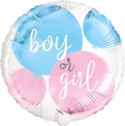 Fooliumist õhupall "Boy or Girl" (45 cm)