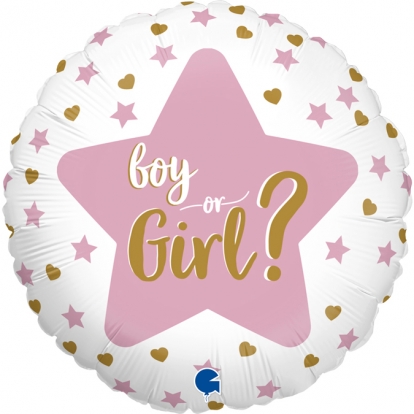 Fooliumist õhupall'"Boy or Girl?" (46 cm)