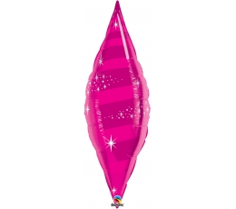 Fooliumist õhupall "Erk roosa leht" (30x106cm.)