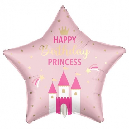 Fooliumist õhupall "Happy Birthday Princess" (46 cm)