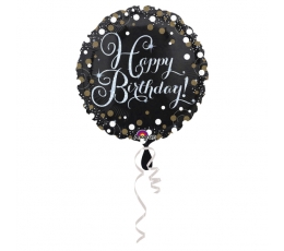 Fooliumist õhupall "Happy Birthday sära" (43 cm)