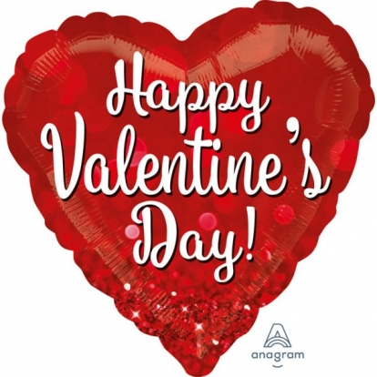  Fooliumist õhupall "Happy Valentines day" (28" 71cm.)
