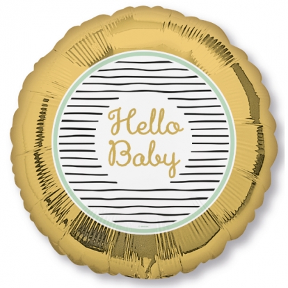 Fooliumist õhupall "Hello baby" (43 cm)