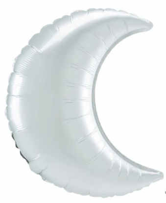 Fooliumist õhupall „Hõbedane kuu“, matt (43 cm)