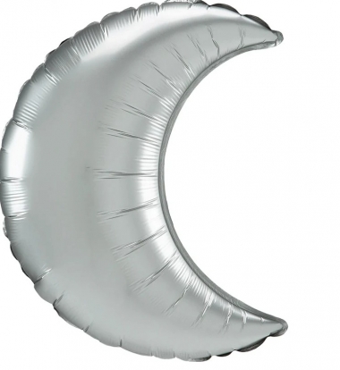Fooliumist õhupall „Hõbedane kuu“, matt (66 cm)