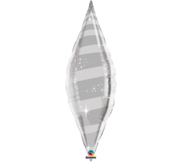 Fooliumist õhupall "Hõbedane leht" (38' 30x106cm.)