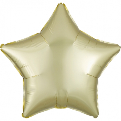 Fooliumist õhupall "Kollane täht", matt (48 cm)