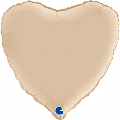 Fooliumist õhupall "Kreemjas süda" (46 cm)