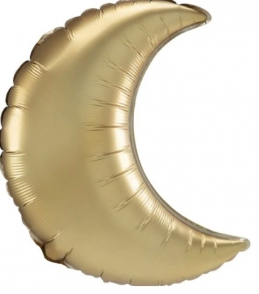 Fooliumist õhupall „Kuldne kuu“, matt (66 cm)