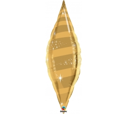 Fooliumist õhupall "Kuldne leht" (30x106 cm)