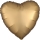 Fooliumist õhupall "Kuldne süda", matt (43 cm)