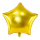 Fooliumist õhupall "Kuldne täht" (48 cm)