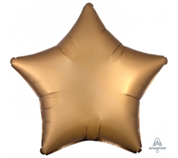 Fooliumist õhupall "Kuldne täht", matt (48 cm)