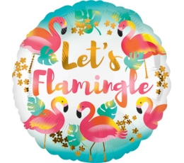 Fooliumist õhupall "Let's flamingle" (43 cm)