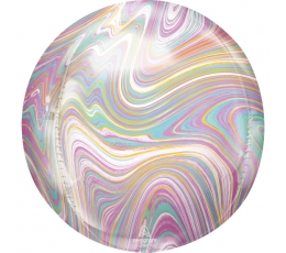 Fooliumist õhupall-marblez, pastelne (38x40cm)
