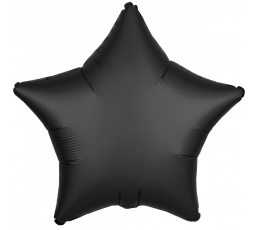 Fooliumist õhupall "Must täht" (19" 43 cm)