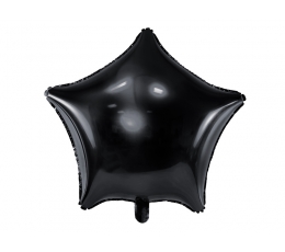  Fooliumist õhupall  "Must täht" (48 cm)