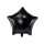  Fooliumist õhupall  "Must täht" (48 cm)
