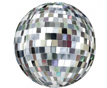 Fooliumist õhupall-orbz "Diskopall" (38 cm)