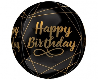 Fooliumist õhupall-orbz „Happy Birthday“